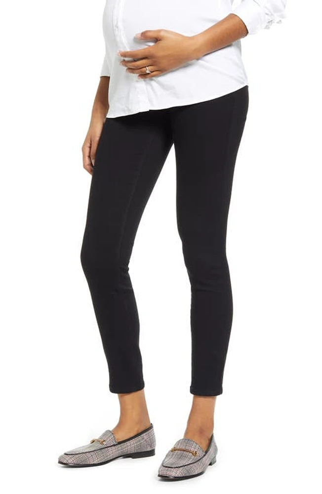 1822 Denim Re:Denim Ankle Skinny Maternity Jeans Black at Nordstrom,