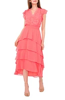 Vince Camuto Ruffled Tiered Chiffon Maxi Dress at Nordstrom,