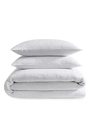 Calvin Klein Jacquard Cotton Duvet & Shams Set in White at Nordstrom