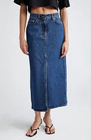 Loulou Studio Rona Denim Maxi Skirt Washed Blue at Nordstrom,