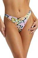 Billabong Mas Hike Reversible Bikini Bottoms Black Multi at Nordstrom,