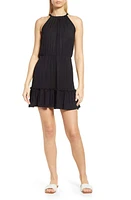 Loveappella Flounce Hem Halter Dress at Nordstrom,