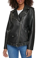 levi's Longline Belted Faux Leather Moto Jacket at Nordstrom,