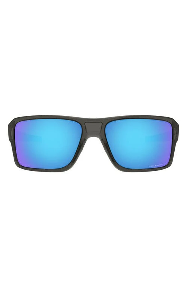 Oakley Double Edge 66mm Prizm Polarized Oversize Wrap Sunglasses in at Nordstrom