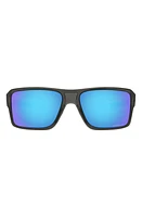 Oakley Double Edge 66mm Prizm Polarized Oversize Wrap Sunglasses in at Nordstrom