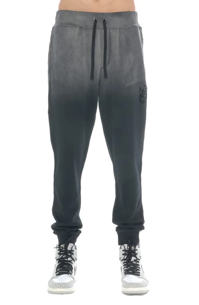 Cult of Individuality Shimuchan Ombré Cotton Graphic Sweatpants Vintage Black at Nordstrom,