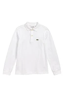 Lacoste Solid Long Sleeve Polo at Nordstrom,