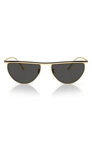 Oliver Peoples x KHAITE 1984C 56mm Irregular Sunglasses in Black Grey at Nordstrom