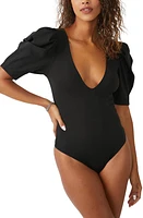 Free People Va Voop Puff Sleeve Bodysuit at Nordstrom,