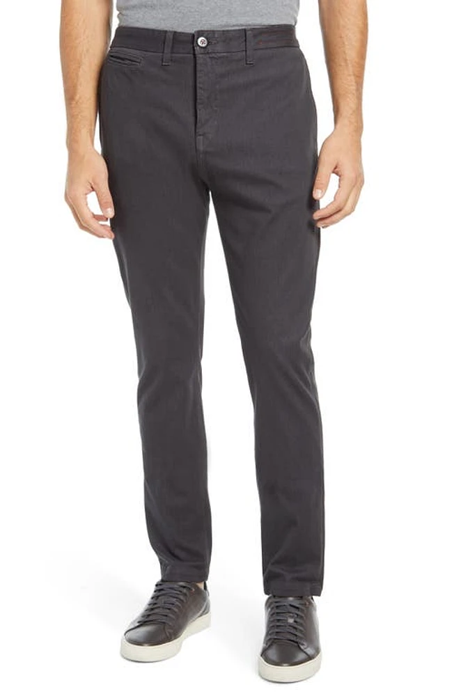 HIROSHI KATO Denit Slim Fit Chinos Charcoal at Nordstrom, X