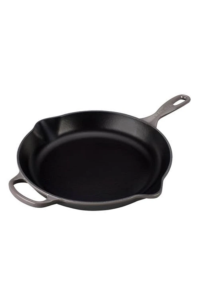 Le Creuset Signature Handle Enamel 11 3/4 Inch Cast Iron Skillet in Oyster at Nordstrom