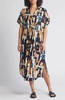 Masai Copenhagen Orsola Abstract Print Midi Dress Dijon at Nordstrom,