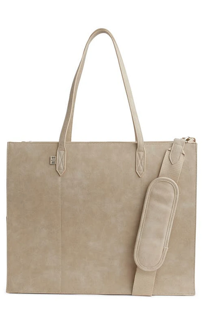 Béis The Work Tote in Beige at Nordstrom