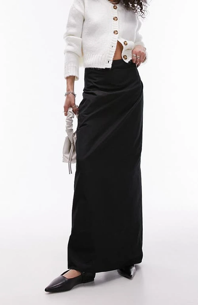 Topshop High Waist Maxi Skirt Black at Nordstrom, Us