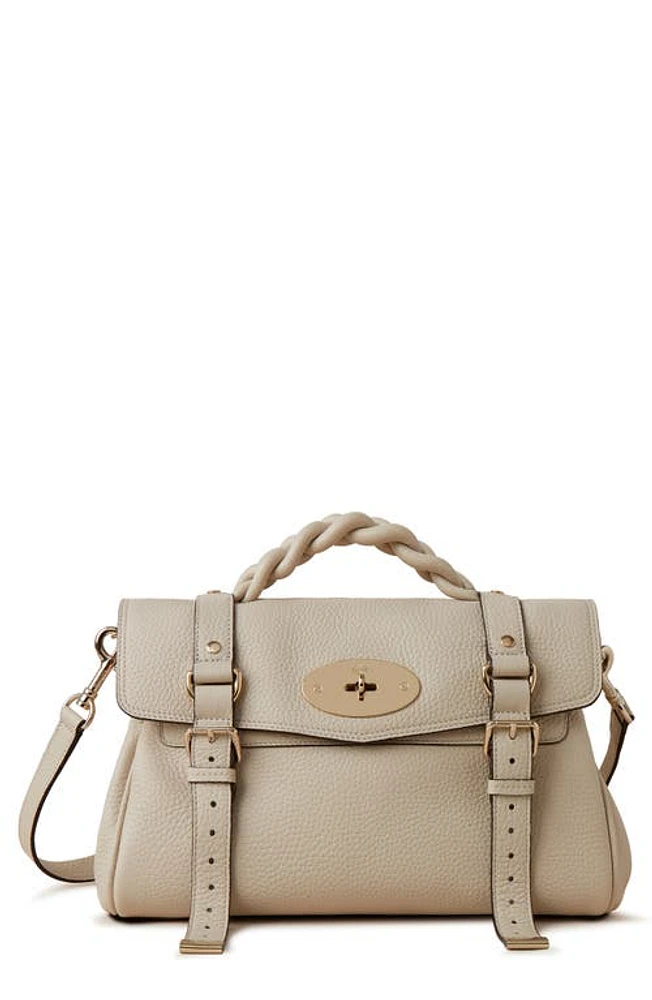 Mulberry Alexa Leather Satchel in Chalk at Nordstrom