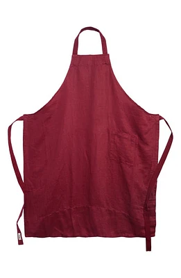 Tekla Linen Apron in Claret at Nordstrom, Size One Size Oz