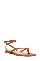 Nine West Nelson Strappy Sandal Dark Natural at Nordstrom,