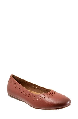 SoftWalk Selma Cutout Ballet Flat Mohagany Tumbled at Nordstrom,