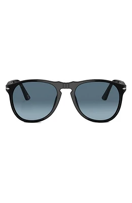 Persol 55mm Gradient Polarized Pilot Sunglasses in Black at Nordstrom