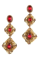 Deepa Gurnani Julia Drop Earrings in Ruby at Nordstrom