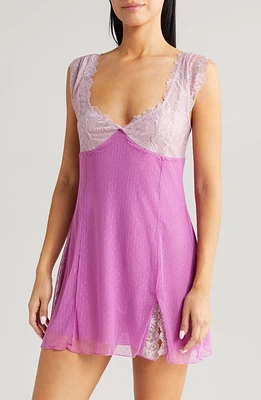 Free People Suddenly Fine Chemise Purple Haze at Nordstrom,