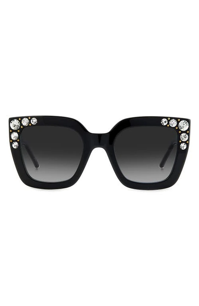 Carolina Herrera 52mm Square Sunglasses in Black at Nordstrom