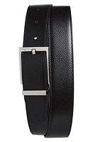 FERRAGAMO Classic Leather Reversible Belt Nero Hickory at Nordstrom, Eu