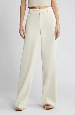 FRAME Wide Leg Pants Cream at Nordstrom,