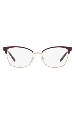 Michael Kors 51mm Cat Eye Optical Glasses in Rose Gold at Nordstrom