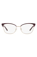 Michael Kors 51mm Cat Eye Optical Glasses in Rose Gold at Nordstrom