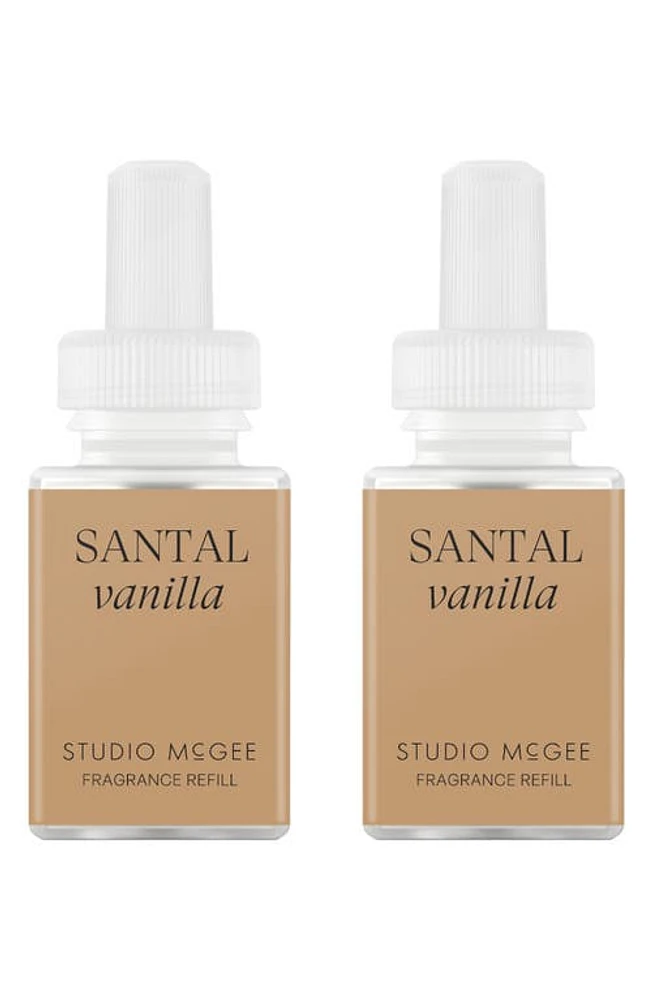 PURA x Studio McGee White Bergamot 2-Pack Diffuser Fragrance Refills in Santal Vanilla at Nordstrom