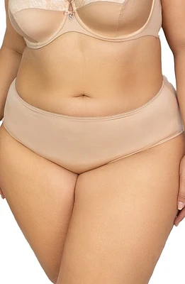 Curvy Couture Essential Boyshorts Bombshell Nude at Nordstrom,