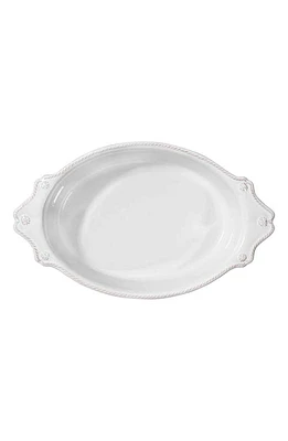 Juliska Berry & Thread 13-Inch Oval Ceramic Baking Dish in Whitewash at Nordstrom