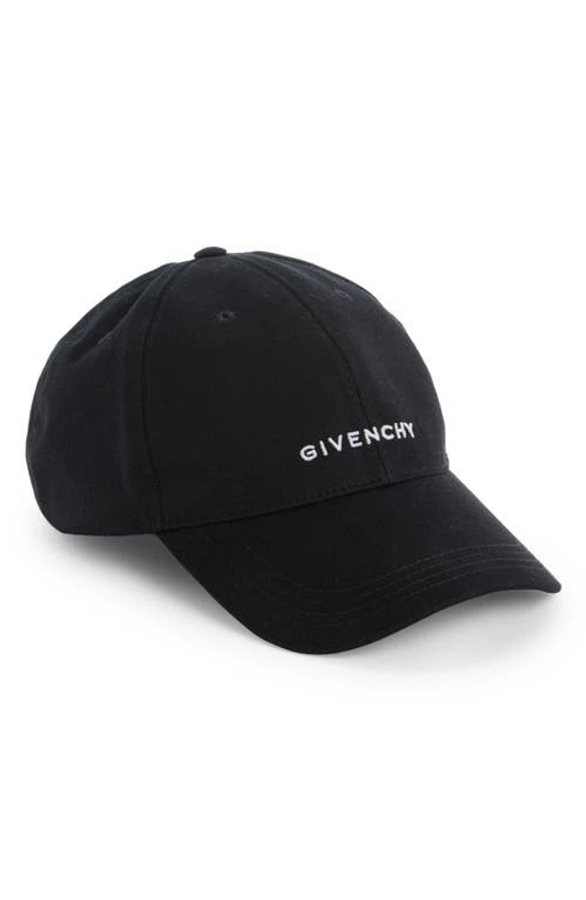 Givenchy Men's Logo Embroidered Baseball Cap in Black at Nordstrom