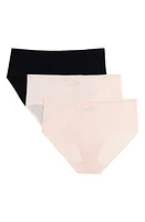 Uwila Warrior No Brainer Assorted 3-Pack Seamless Full Briefs 2 Almond And 1 Tap Shoe Black at Nordstrom,