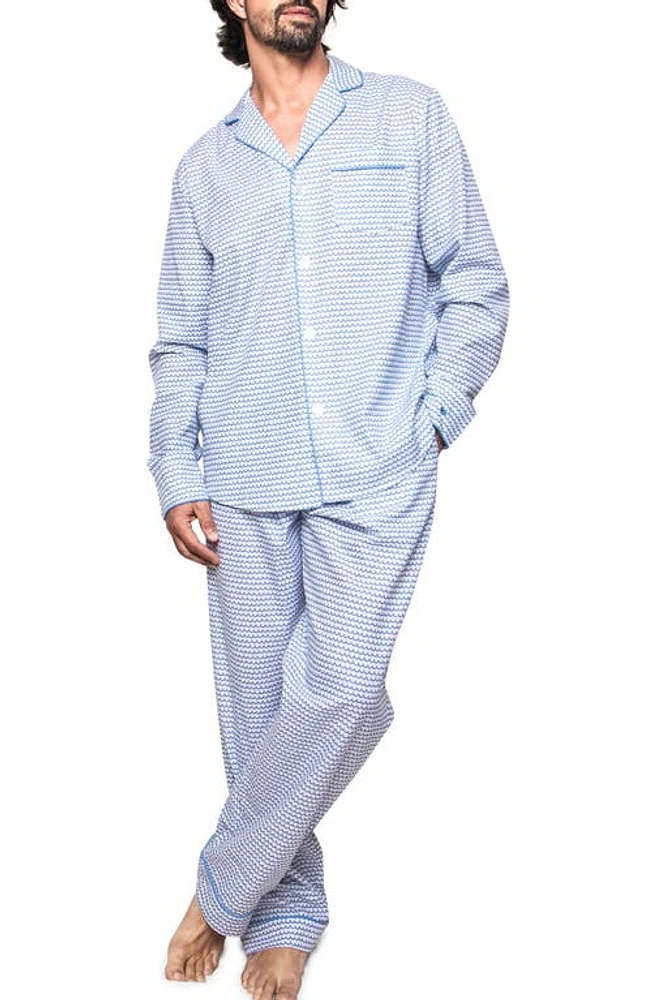 Petite Plume Men's La Mer Pajamas Blue at Nordstrom,