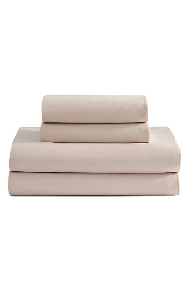 Calvin Klein Pearl Edge 300 Thread Count Sateen Sheet Set in Beige/tan at Nordstrom