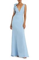 Mac Duggal Bow Shoulder V-Neck Gown at Nordstrom,