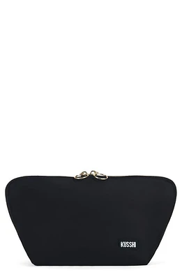 KUSSHI Signature Makeup Bag in Black/Leopard at Nordstrom