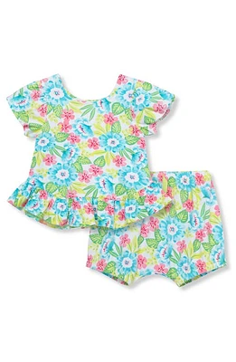 Peek Essentials Floral Print Ruffle Top & Shorts Set at Nordstrom,