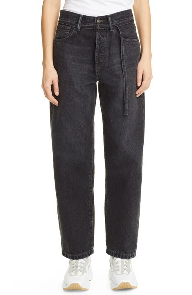 Acne Studios Toj Loose Fit Jeans Black at Nordstrom, 32