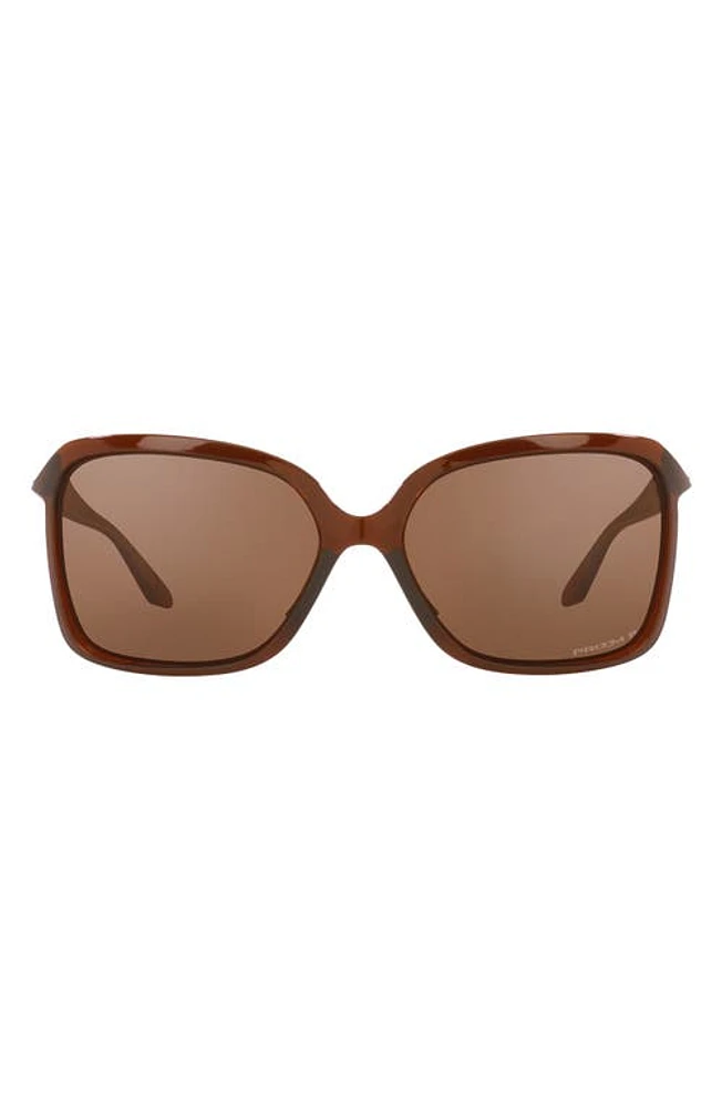 Oakley Wildrye 61mm Prizm Polarized Butterfly Sunglasses in Light Brown at Nordstrom