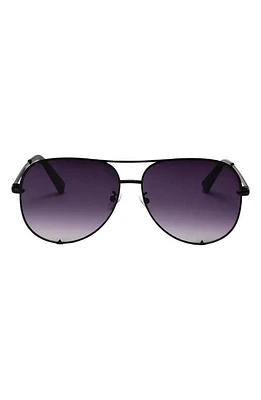 Fifth & Ninth Walker 61mm Polarized Aviator Sunglasses in Black/Purple at Nordstrom