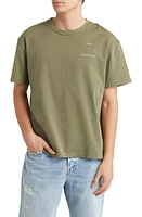 FRAME Logo Cotton T-Shirt Old Green at Nordstrom,