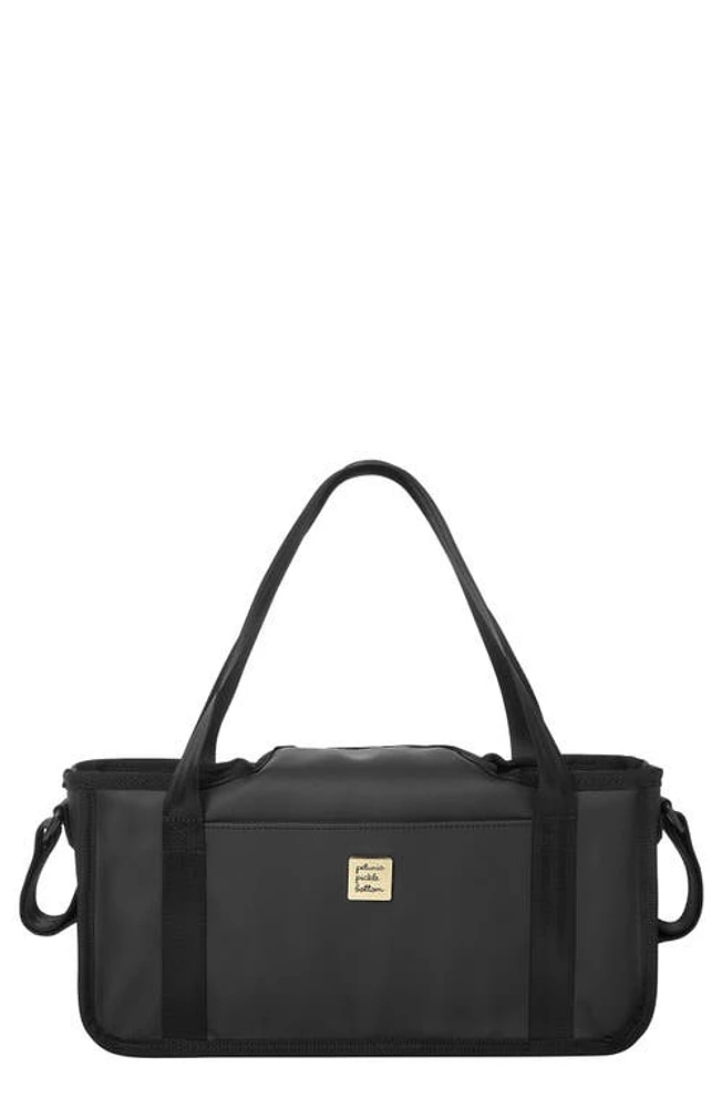 Petunia Pickle Bottom Wander Stroller Caddy in Black Matte Leatherette at Nordstrom