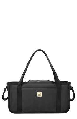 Petunia Pickle Bottom Wander Stroller Caddy in Black Matte Leatherette at Nordstrom