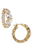 Nadri Chunky Cubic Zirconia Inside Out Hoop Earrings in Gold at Nordstrom