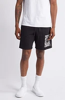 Vans Smiling Sun Fleece Sweat Shorts Black at Nordstrom,