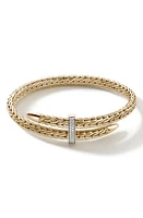 John Hardy Spear Pavé Diamond Flex Bracelet in Gold at Nordstrom