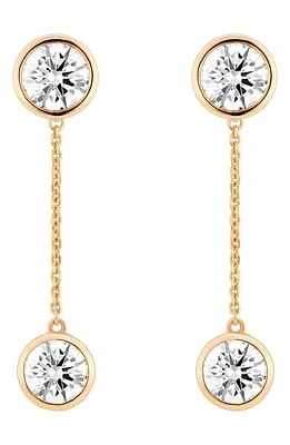 LIGHTBOX 1-Carat Lab Created Diamond Drop Earring Chain Enhancers in 14K Gold at Nordstrom